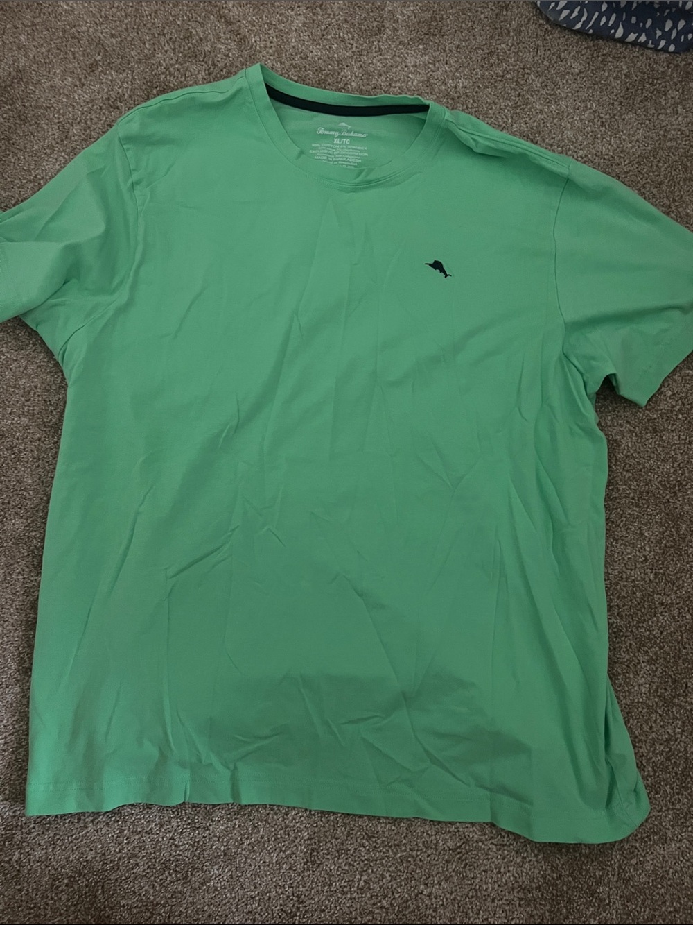 Tommy Bahama Light Green Crew Neck Short Sleeve Tee